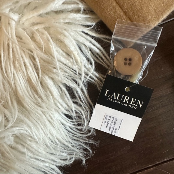 NWT Lauren Ralph Lauren Petite Size 10 Double Breasted Button Peacoat - Picture 6 of 7